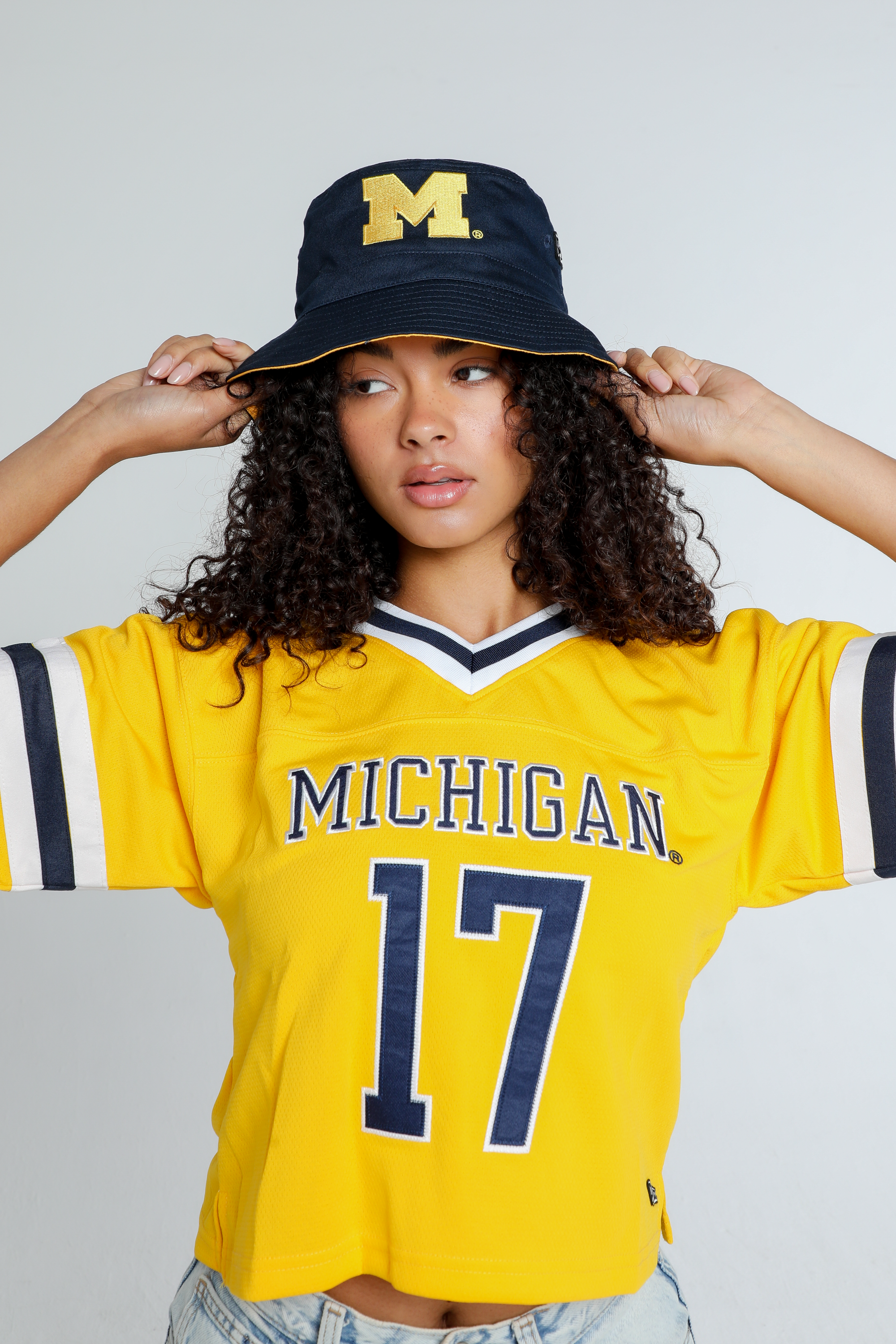 Officially Licensed Michigan Wolverines MVP Hat - Adjustable Structured Cap With Embroidered Logo