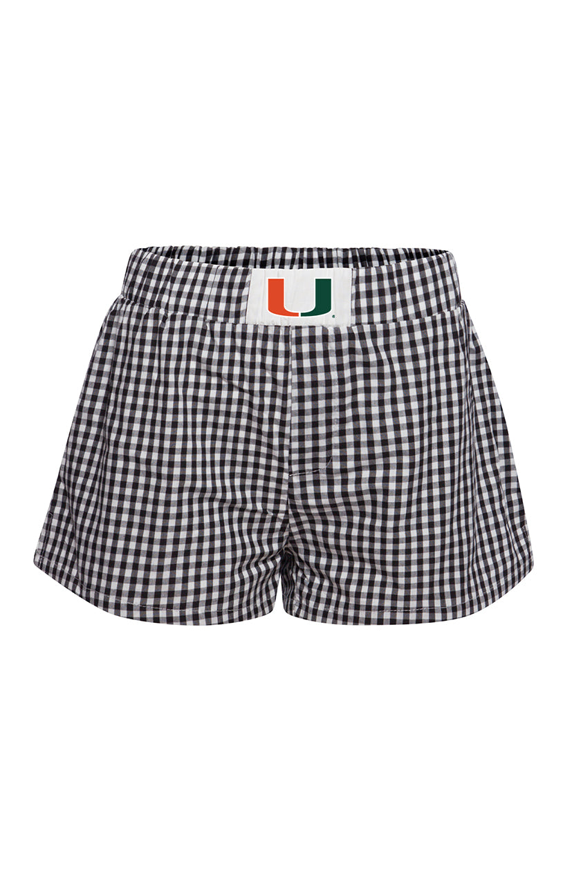 University of Miami Gameday Gingham Shorts