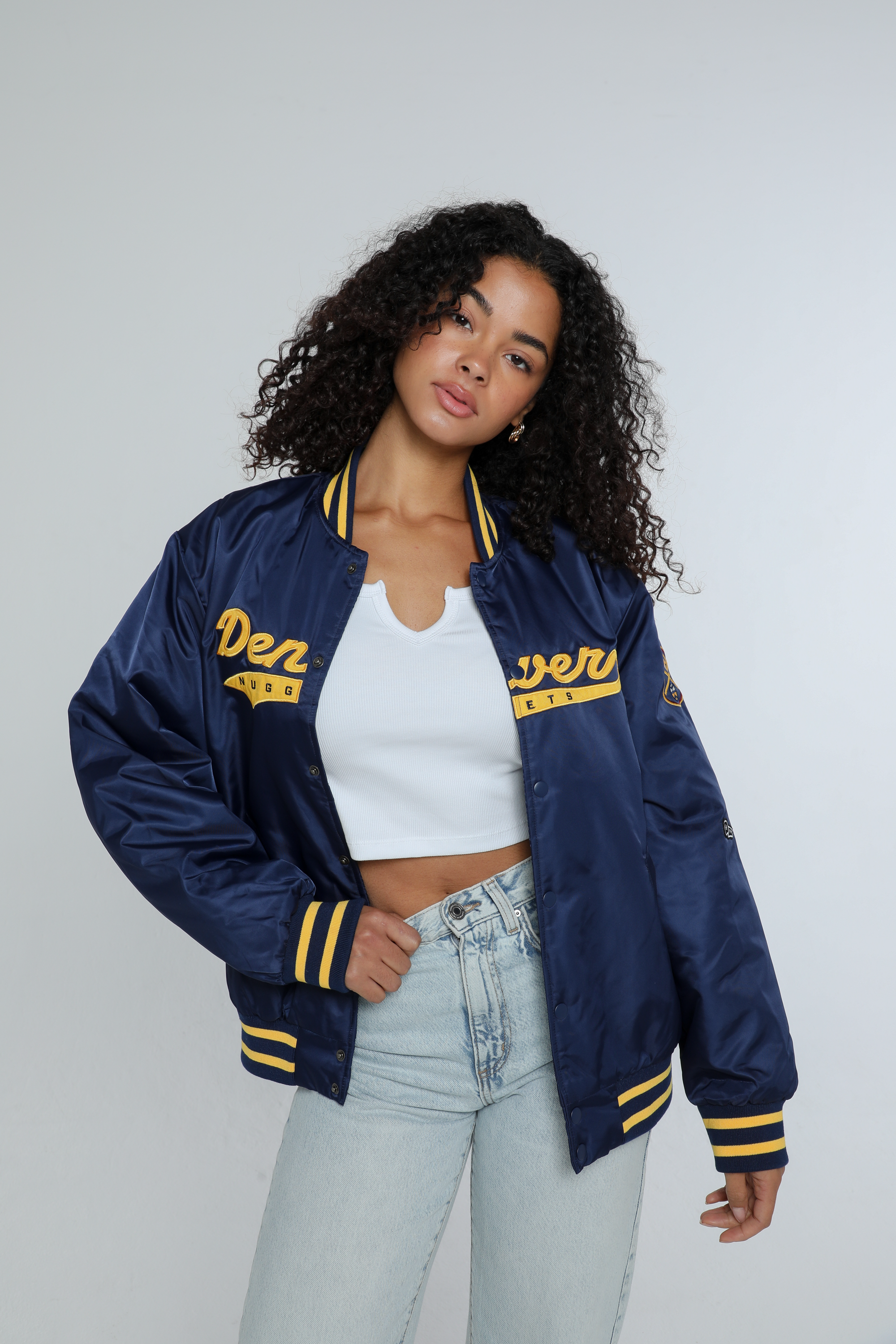 Denver Nuggets A-Game Varsity Jacket Denver Nuggets A-Game Varsity Jacket