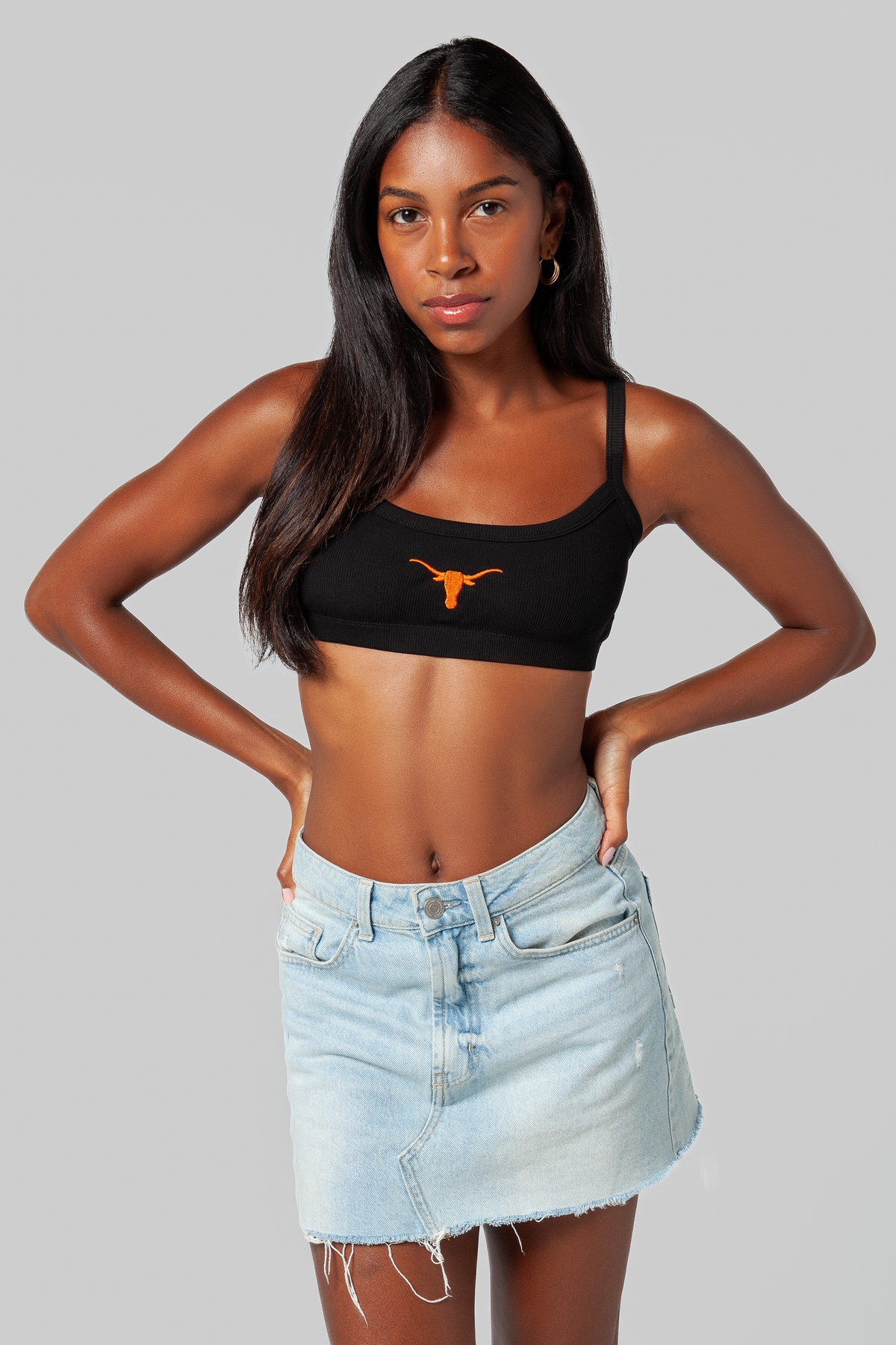 UT Austin Rib Bra Top
