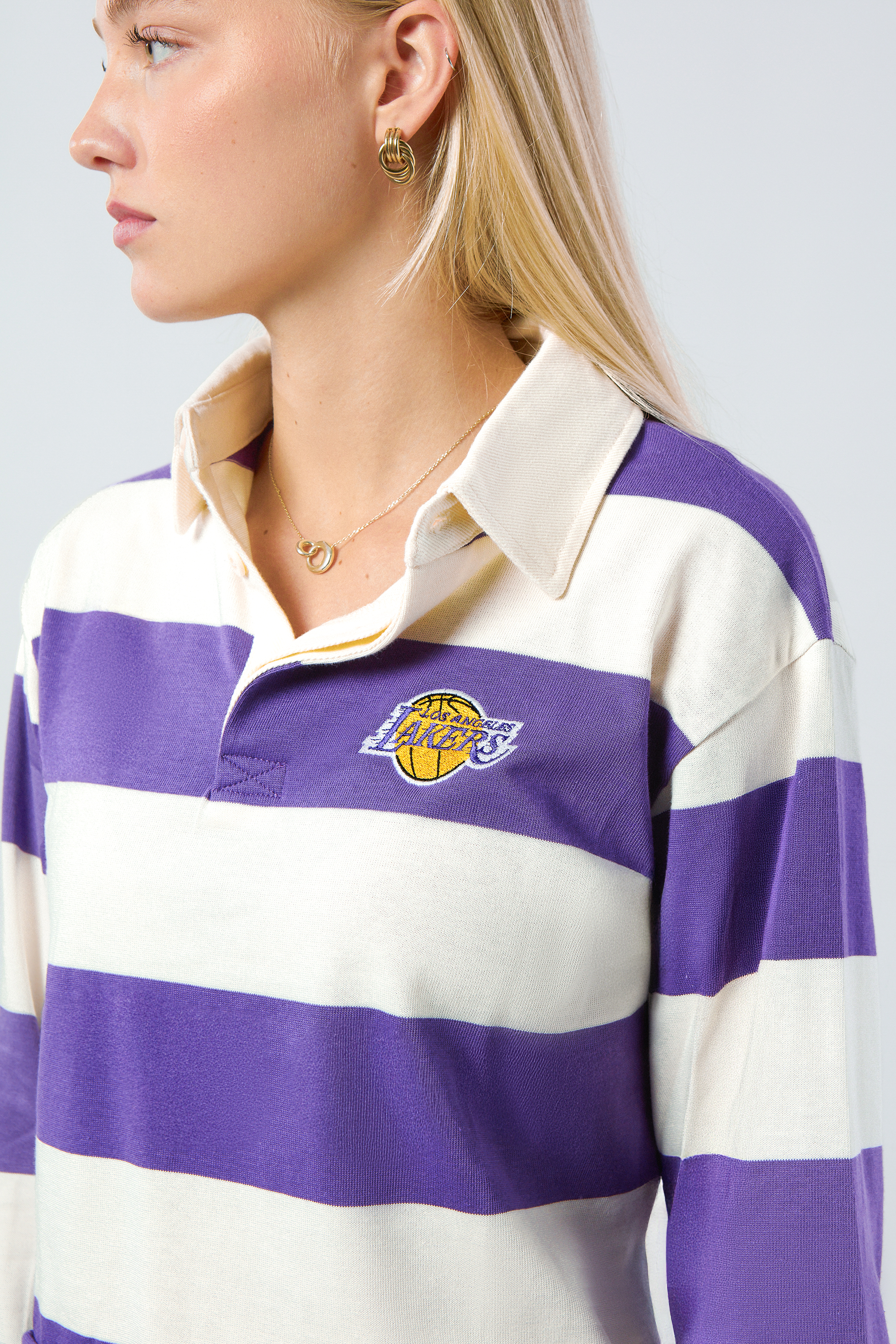 【美品】RUGBY RalphLauren 紫色 Lサイズ 長袖 トップス RUGBY by Ralph Lauren R.L.F.C. ラグビー コットン・ラガーシャツ