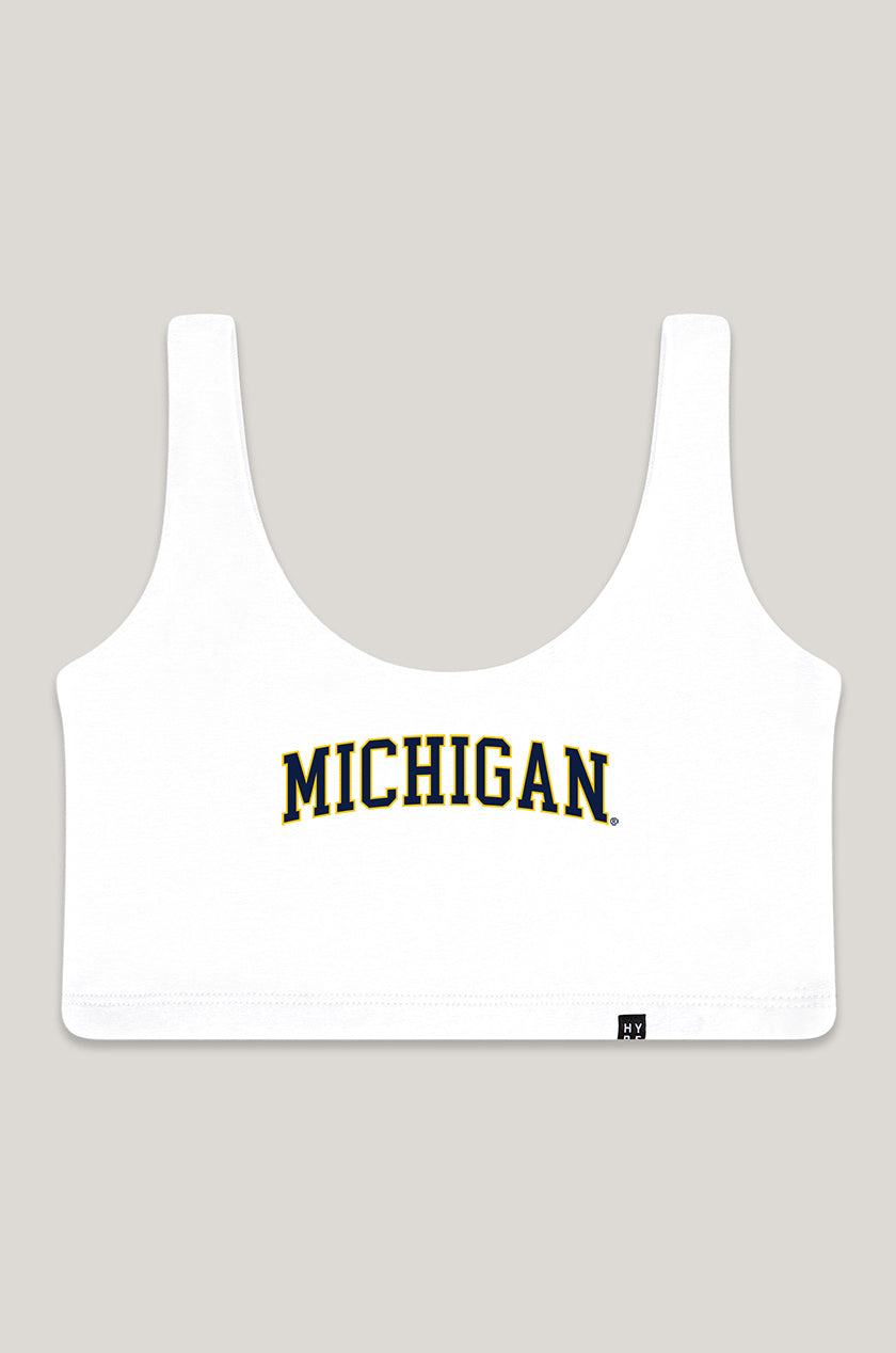 University of Michigan | Scoop Neck Crop Top