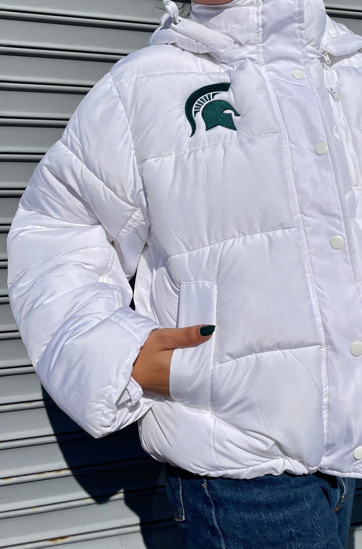 Michigan State Puffer Jacket