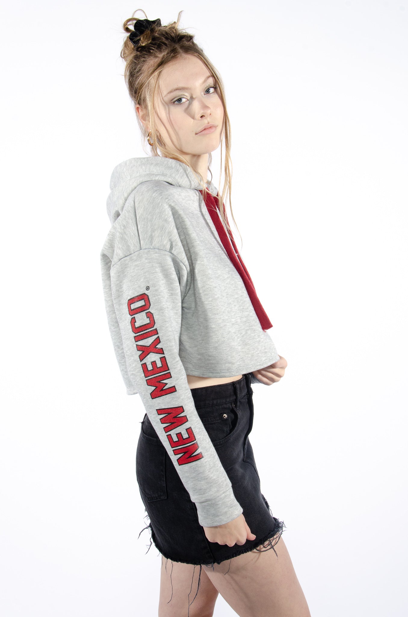 UNM Cropped Hoodie - Hype and Vice