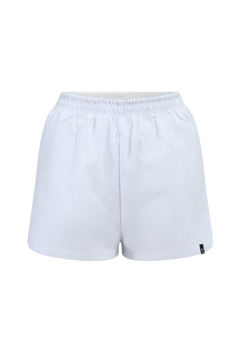 ★MAINBOOTH★(M)University Oversized Shorts(WHITE)★正規品 ☆MAINBOOTH☆(M)University Oversized Shorts(WHITE)☆正規品
