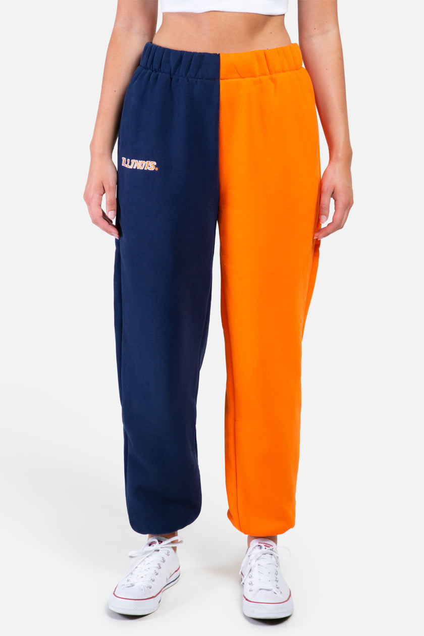 University of Illinois Color-Block Sweats