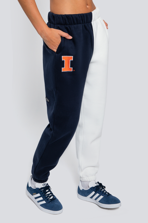 University of Illinois Color-Block Sweats