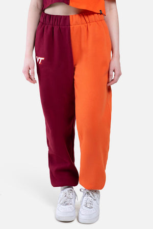 Virginia Tech Color-Block Sweats