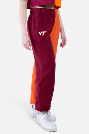 Virginia Tech Color-Block Sweats