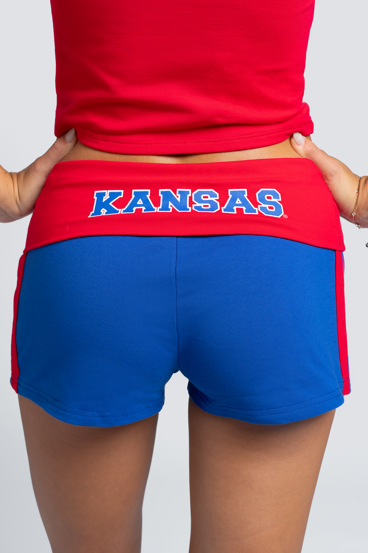 University of Kansas Foldover Shorts