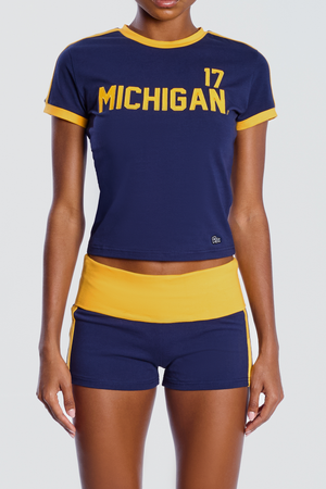 University of Michigan Foldover Shorts