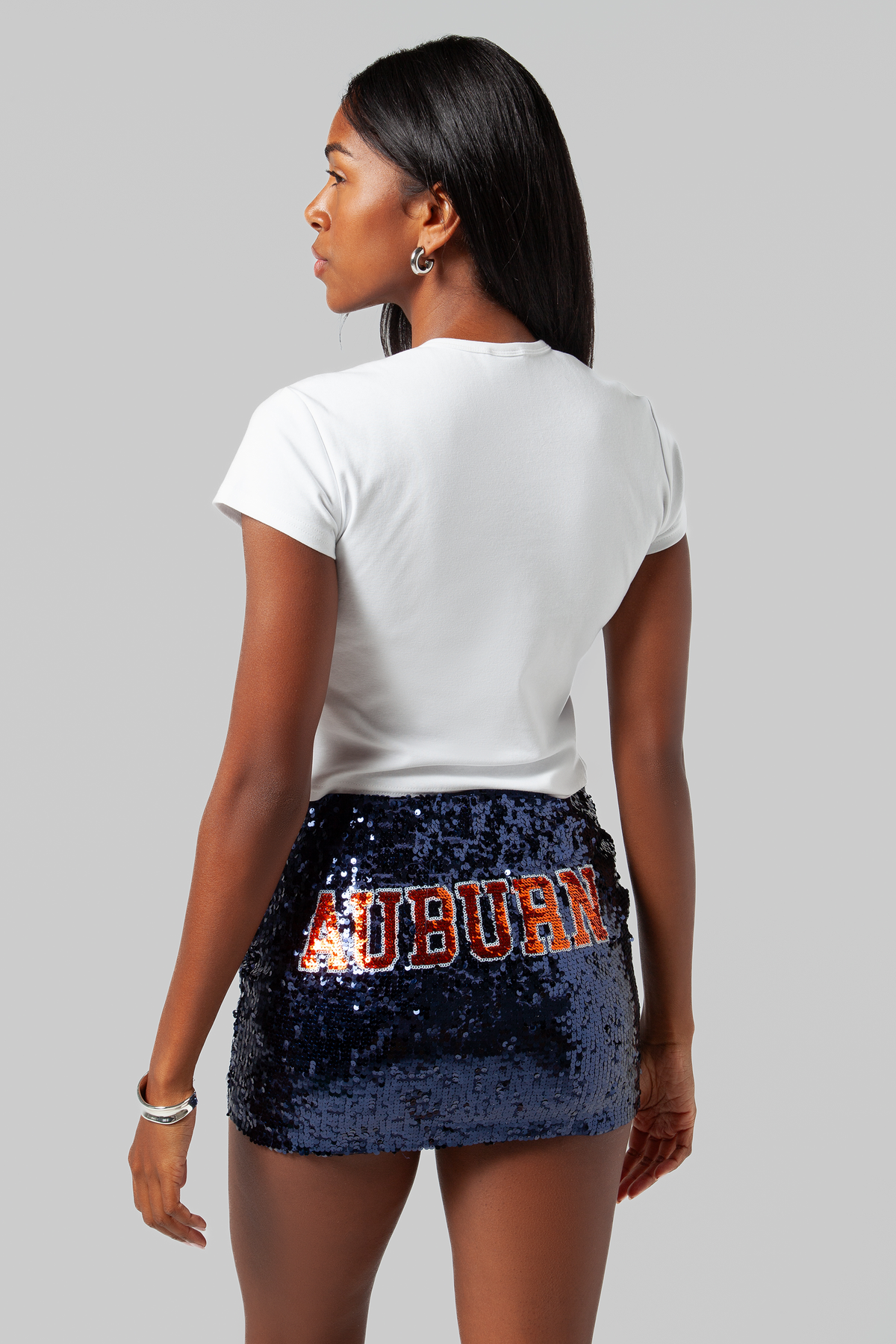 Auburn Sequin Mini Skirt