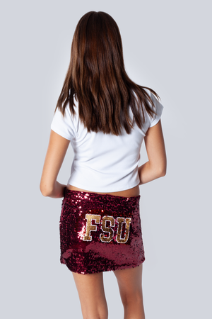 FSU Sequin Mini Skirt