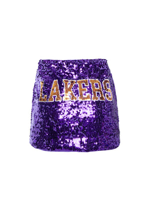 Los Angeles Lakers Sequin Mini Skirt