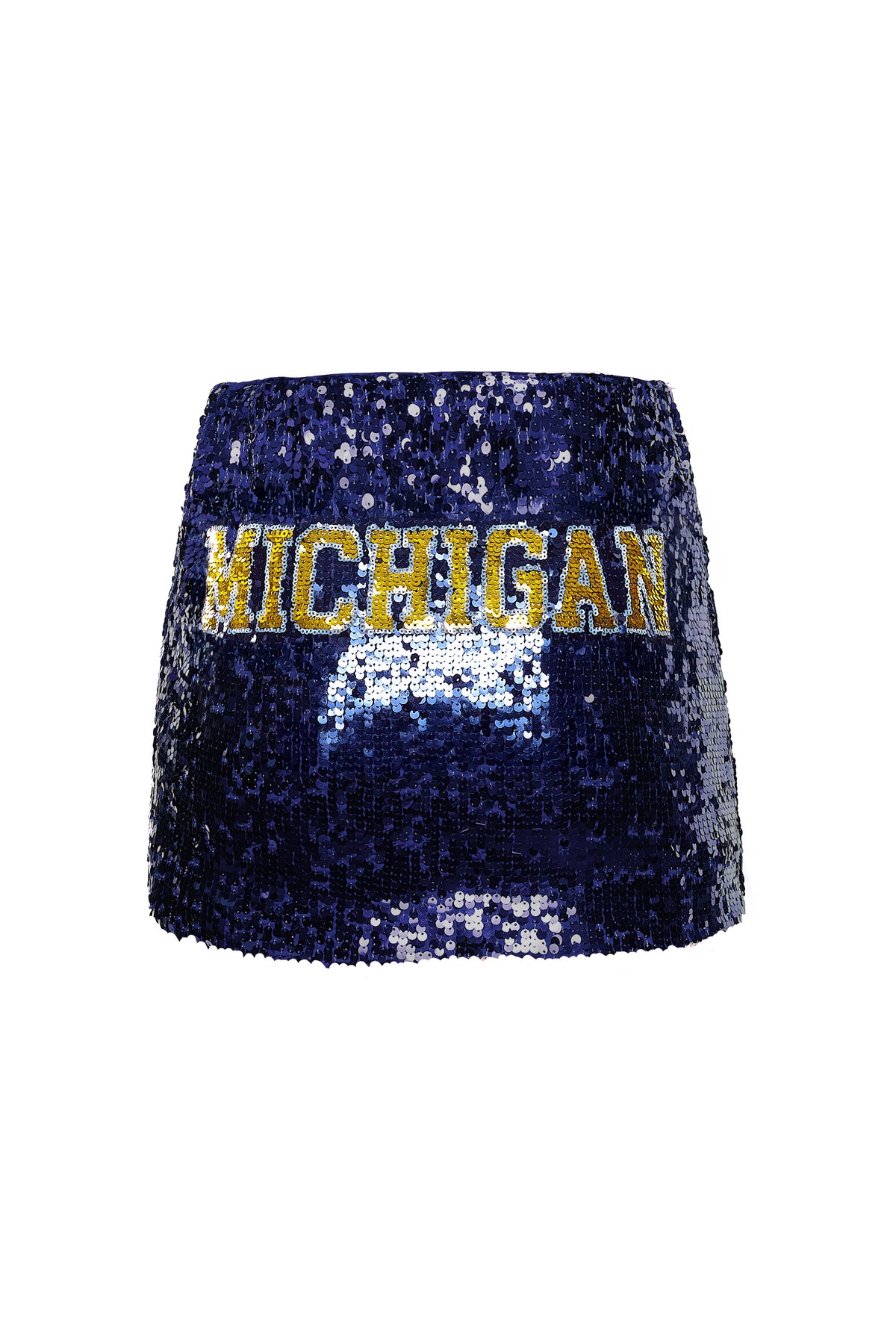 University of Michigan Sequin Mini Skirt