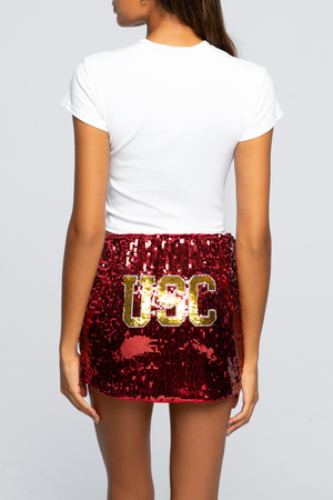 USC Sequin Mini Skirt
