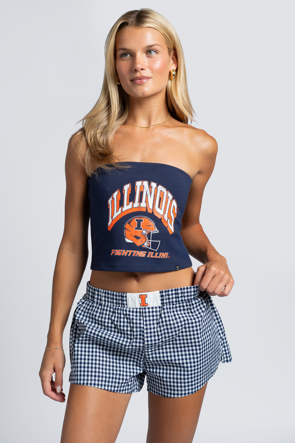 University of Illinois Gameday Gingham Shorts