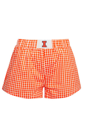 University of Illinois Gameday Gingham Shorts