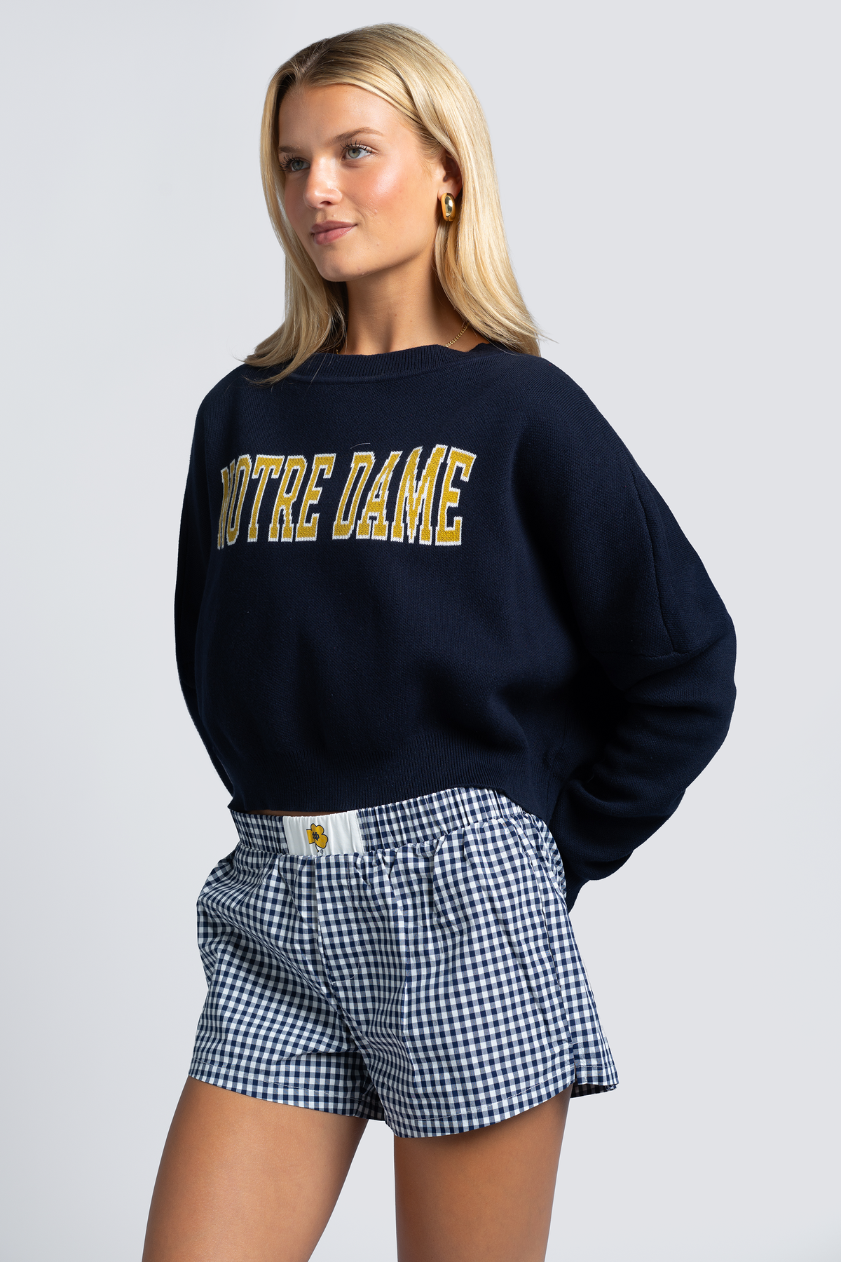 Notre Dame Gameday Gingham Shorts