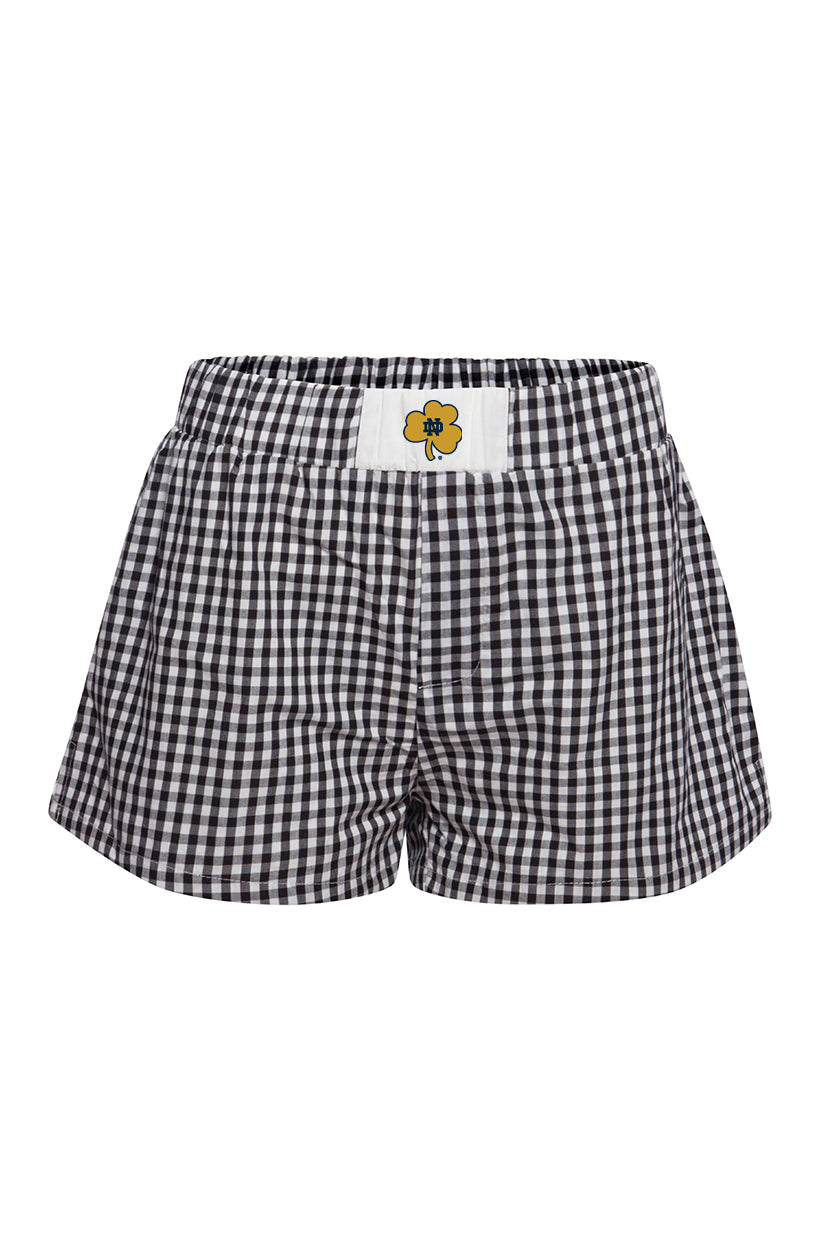 Notre Dame Gameday Gingham Shorts