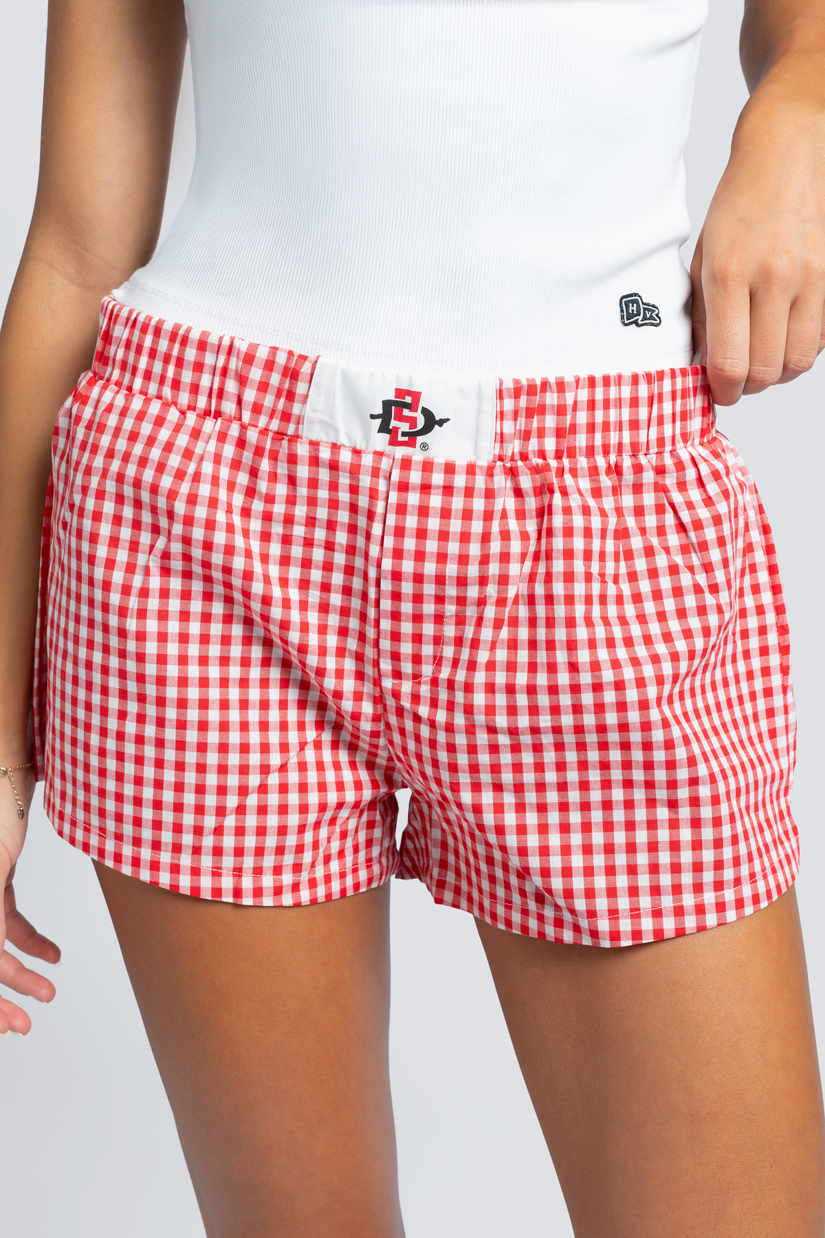 SDSU Gameday Gingham Shorts
