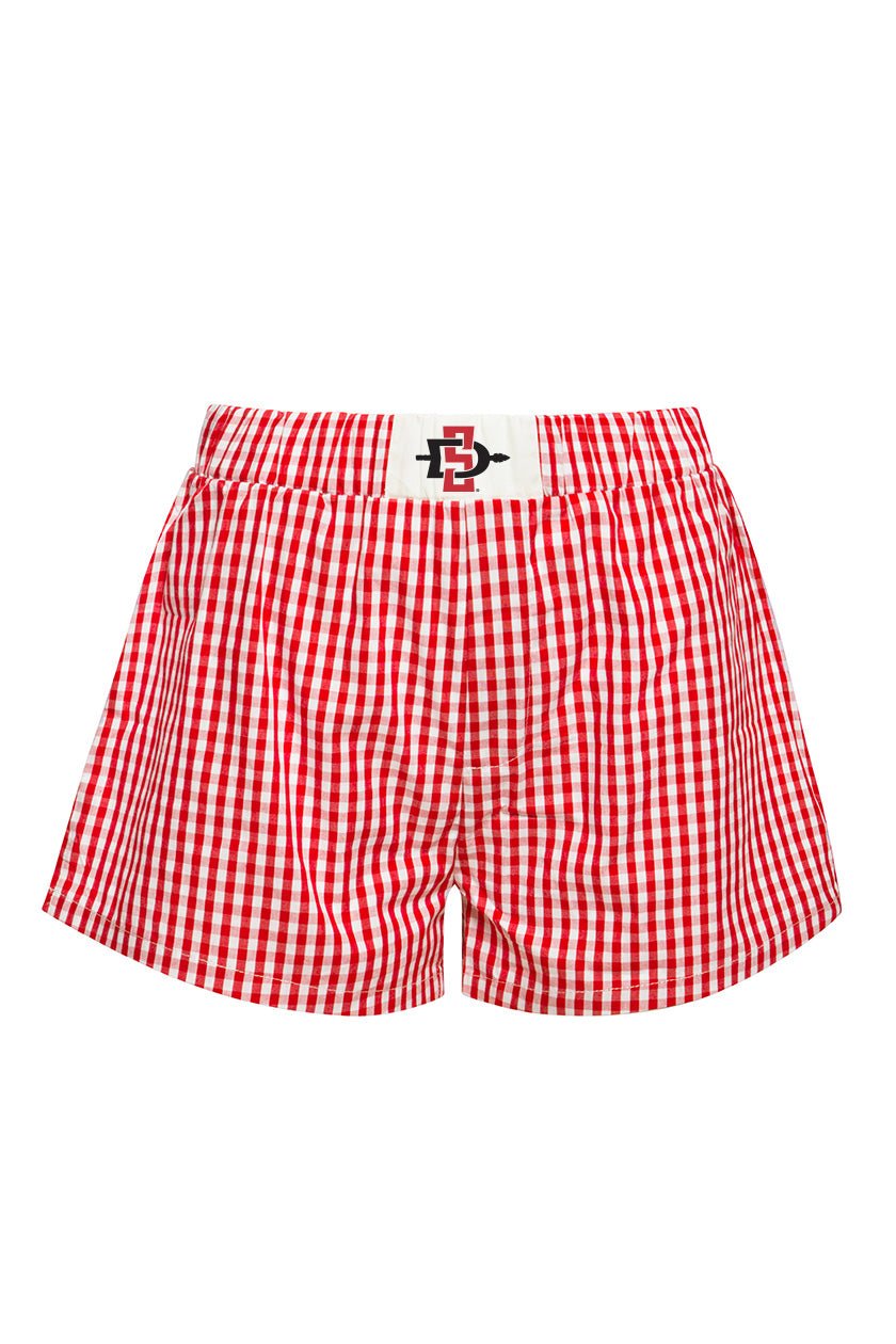 SDSU Gameday Gingham Shorts
