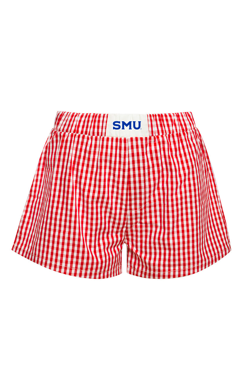 Southern Methodist University Gameday Gingham Shorts
