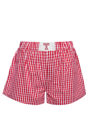 Temple University Gameday Gingham Shorts
