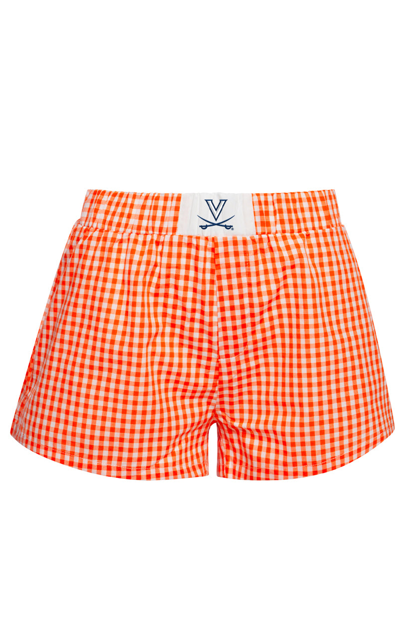 UVA Gameday Gingham Shorts