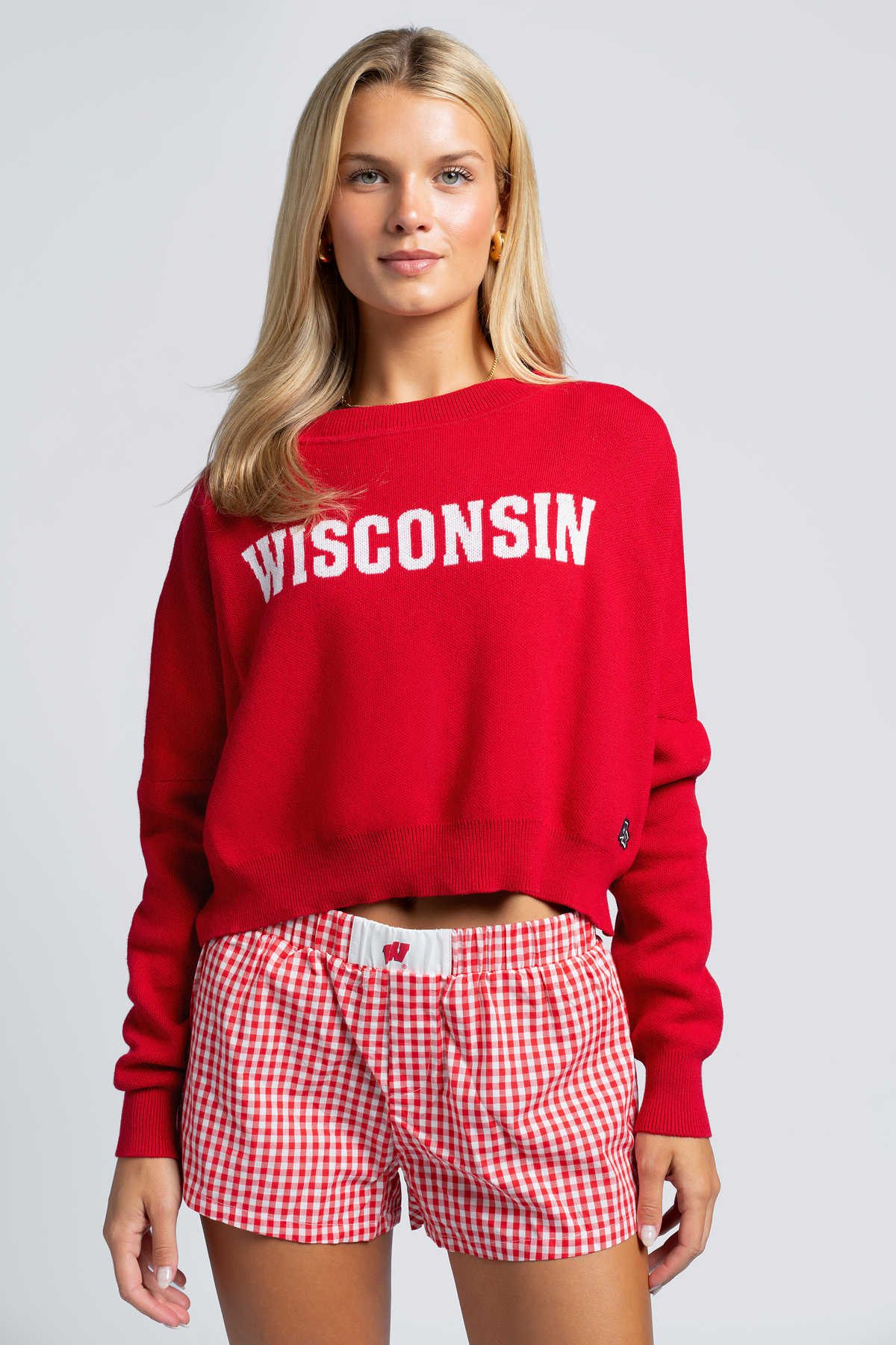 University of Wisconsin Gameday Gingham Shorts