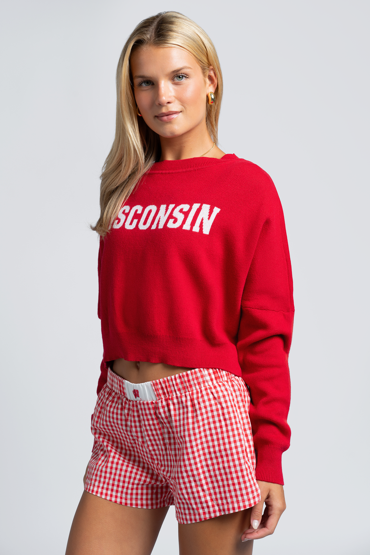 University of Wisconsin Gameday Gingham Shorts