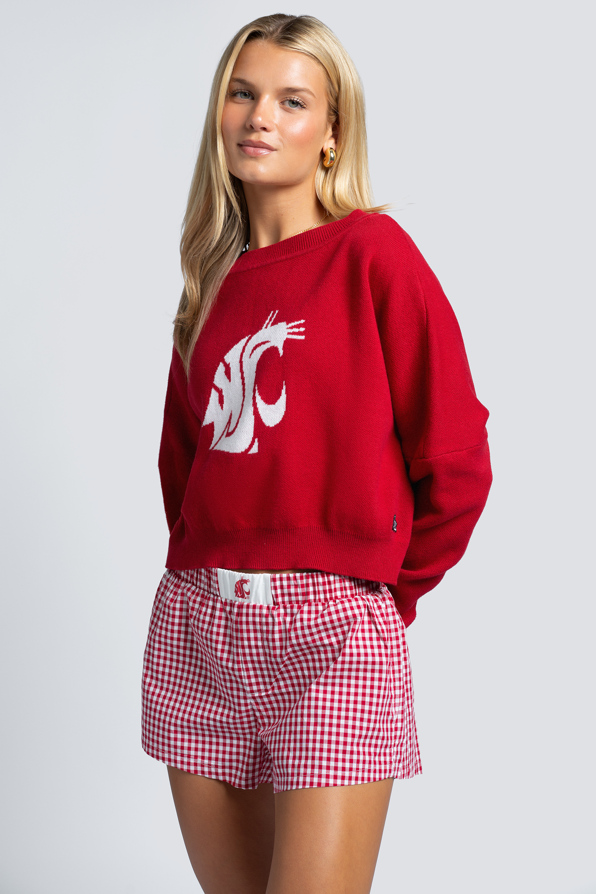 Washington State Gameday Gingham Shorts