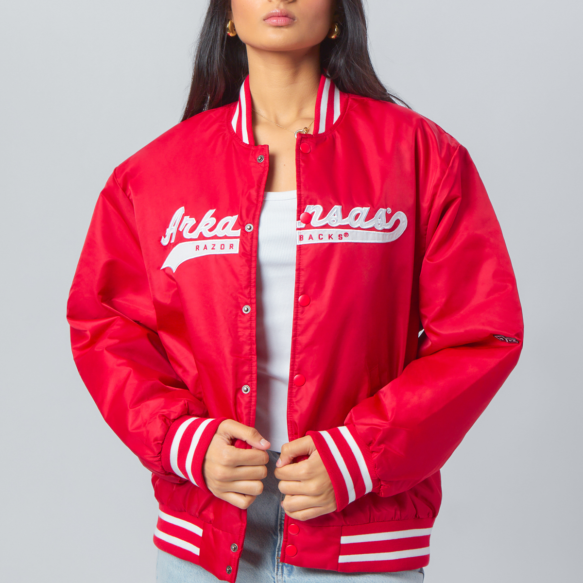 Arkansas A-Game Varsity Jacket