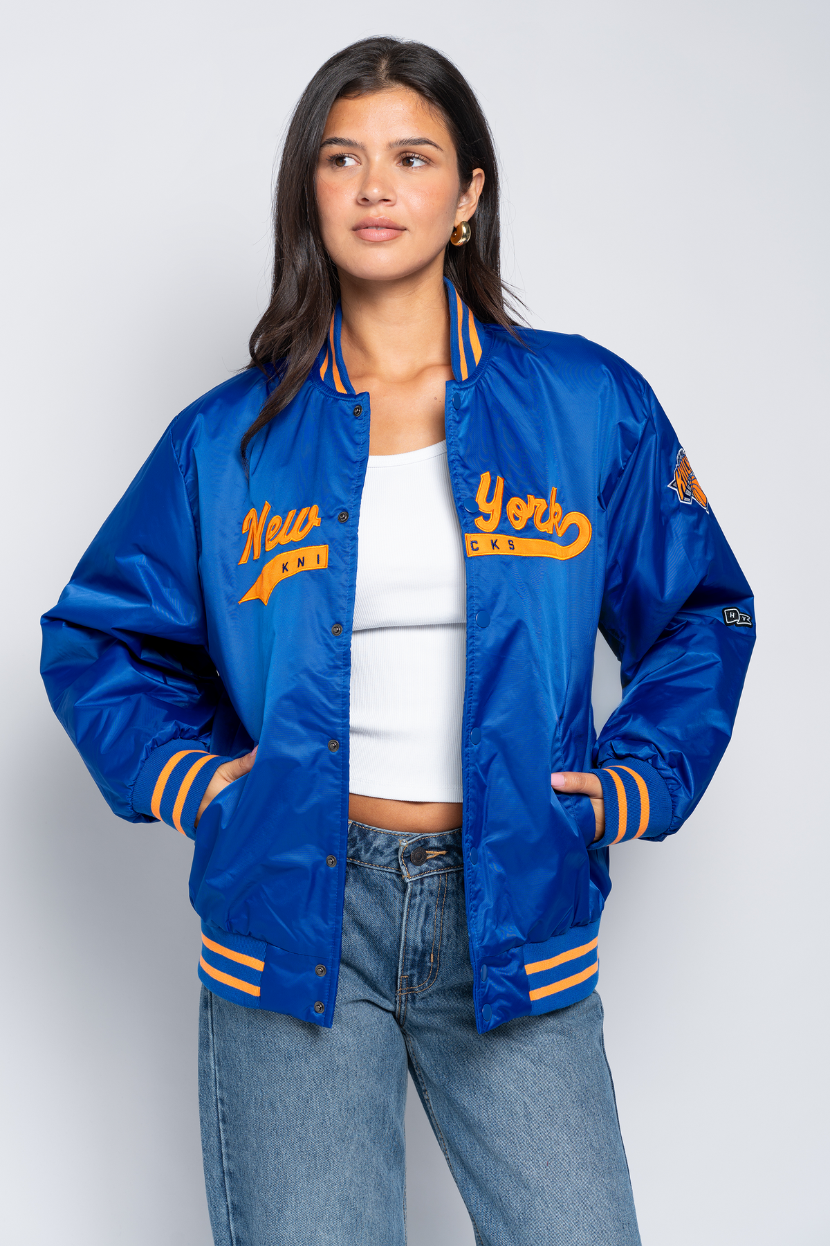 New York Knicks A-Game Varsity Jacket