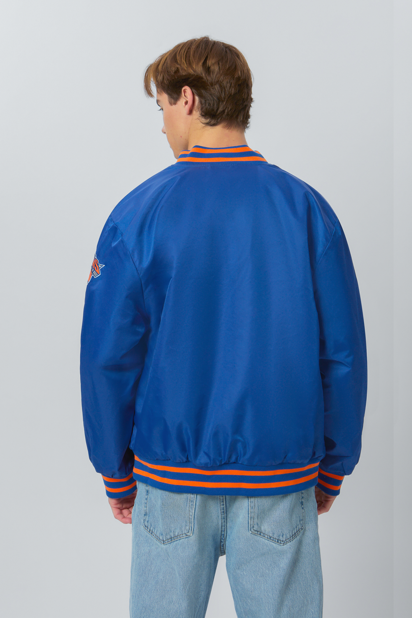 新品 STARTER ニューヨークメッツ VARSITY スタジャン 3XL 青 New York Knicks A-Game Varsity Jacket