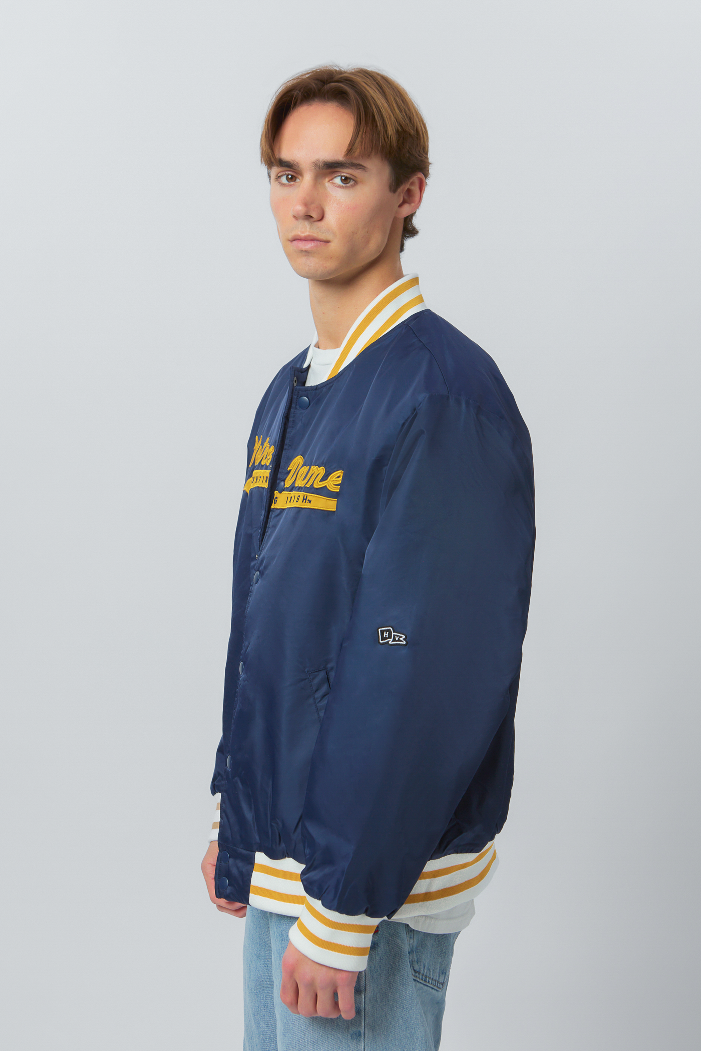 【あっし様】 PLAYER VARSITY JACKET S ネイビー Off White Arizona Diamondbacks Pro Standard Logo Varsity Jacket