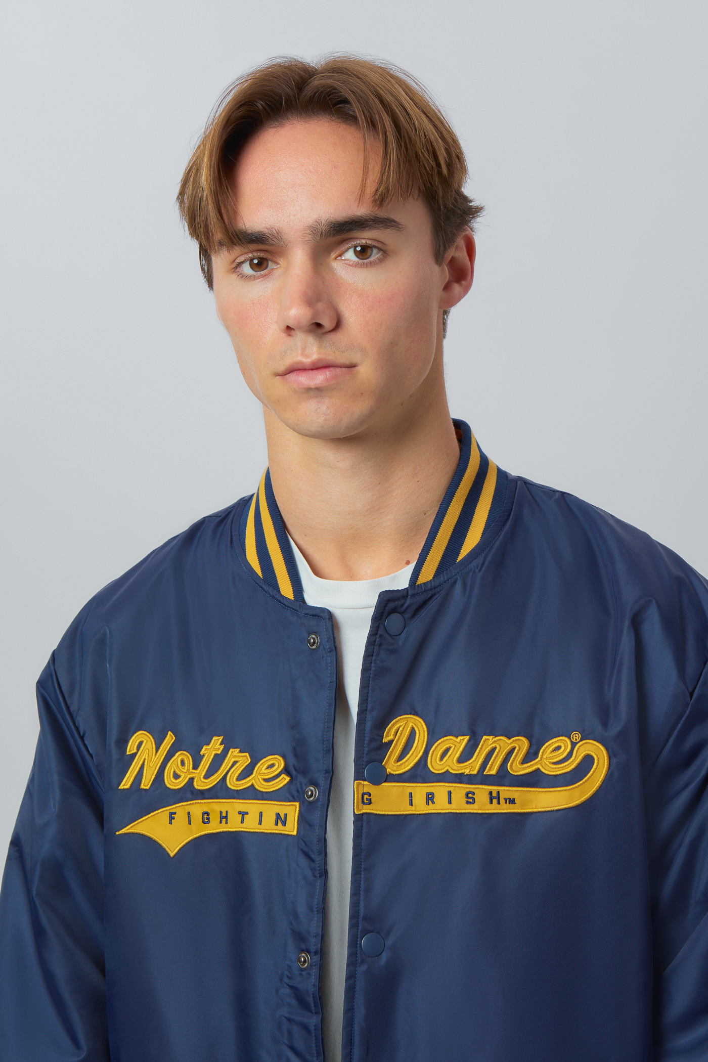 Notre Dame A-Game Varsity Jacket - Main Image