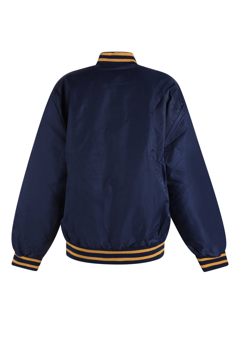 ジャケット・アウター GAME Sportswear Varsity Jacket - Navy Notre Dame Varsity Jacket – Official Game Day Look | Hype and Vice