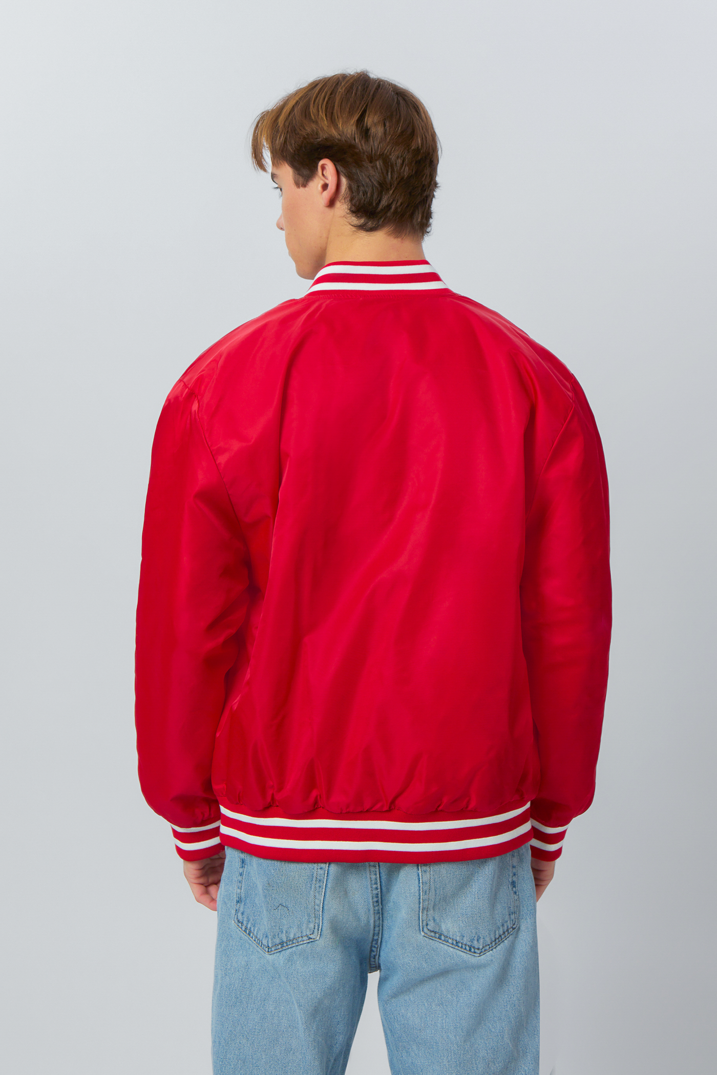 Nylon Stadium Jacket - Burgundy – Feature
