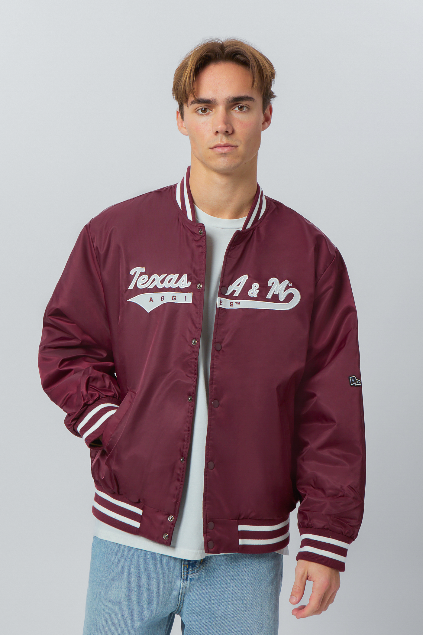TEXAS A&M AGGIES starter USA製 ナイロンスタジャン Texas A&M Aggies