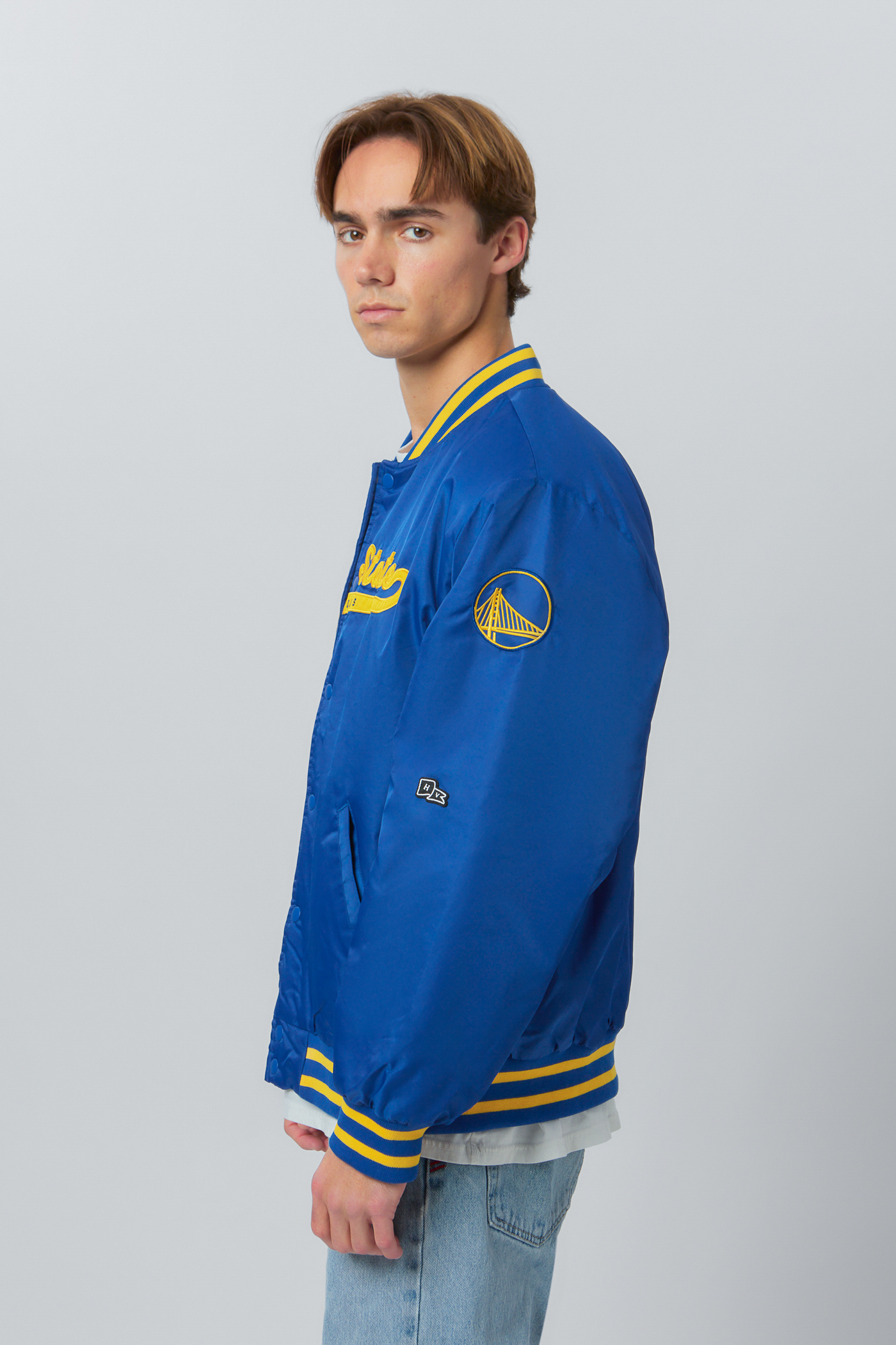 Patched Good Vibes Varsity Jacket – G-Style USA