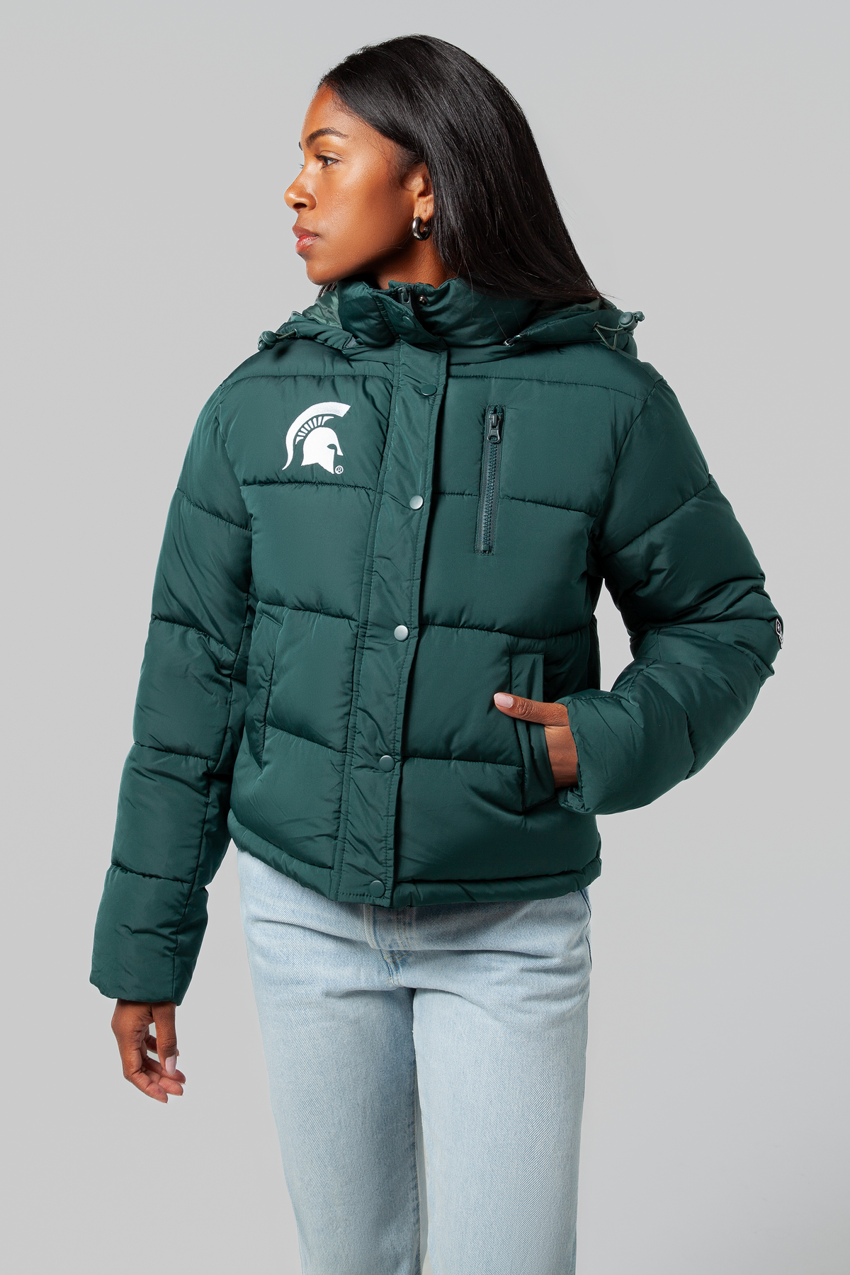 Michigan State Puffer Jacket