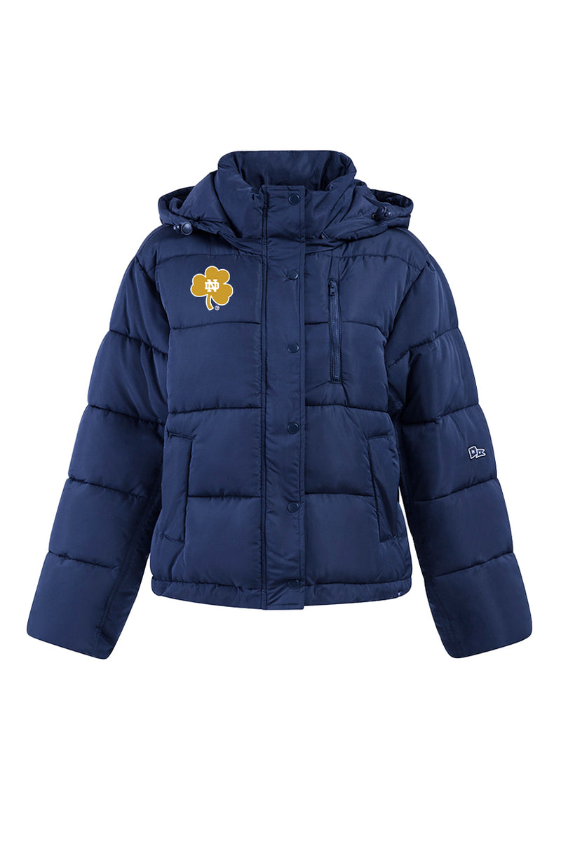 ダウンジャケット・コート +DEINET+ DEINET LOGO PUFFER JACKET IN NAVY KDCKD4WB311 Notre Dame Puffer Jacket