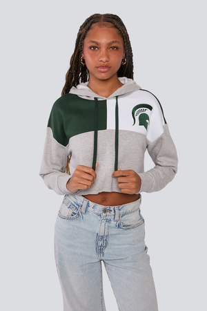 Michigan State Color-Block Hoodie