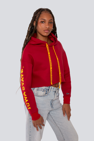 Iowa State Cropped Hoodie
