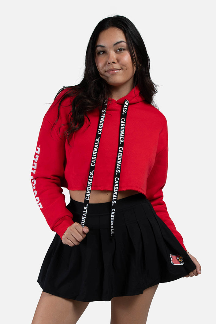 PF University of Louisville Rugby Women's Cropped Hoodie