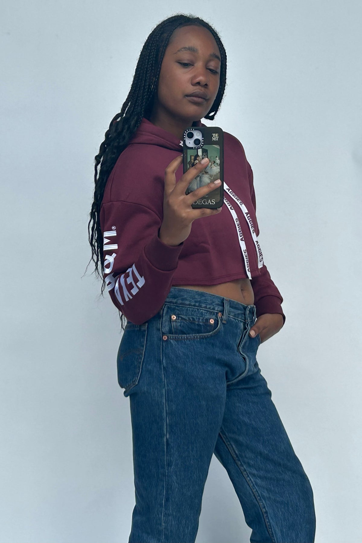 Texas A&M Cropped Hoodie