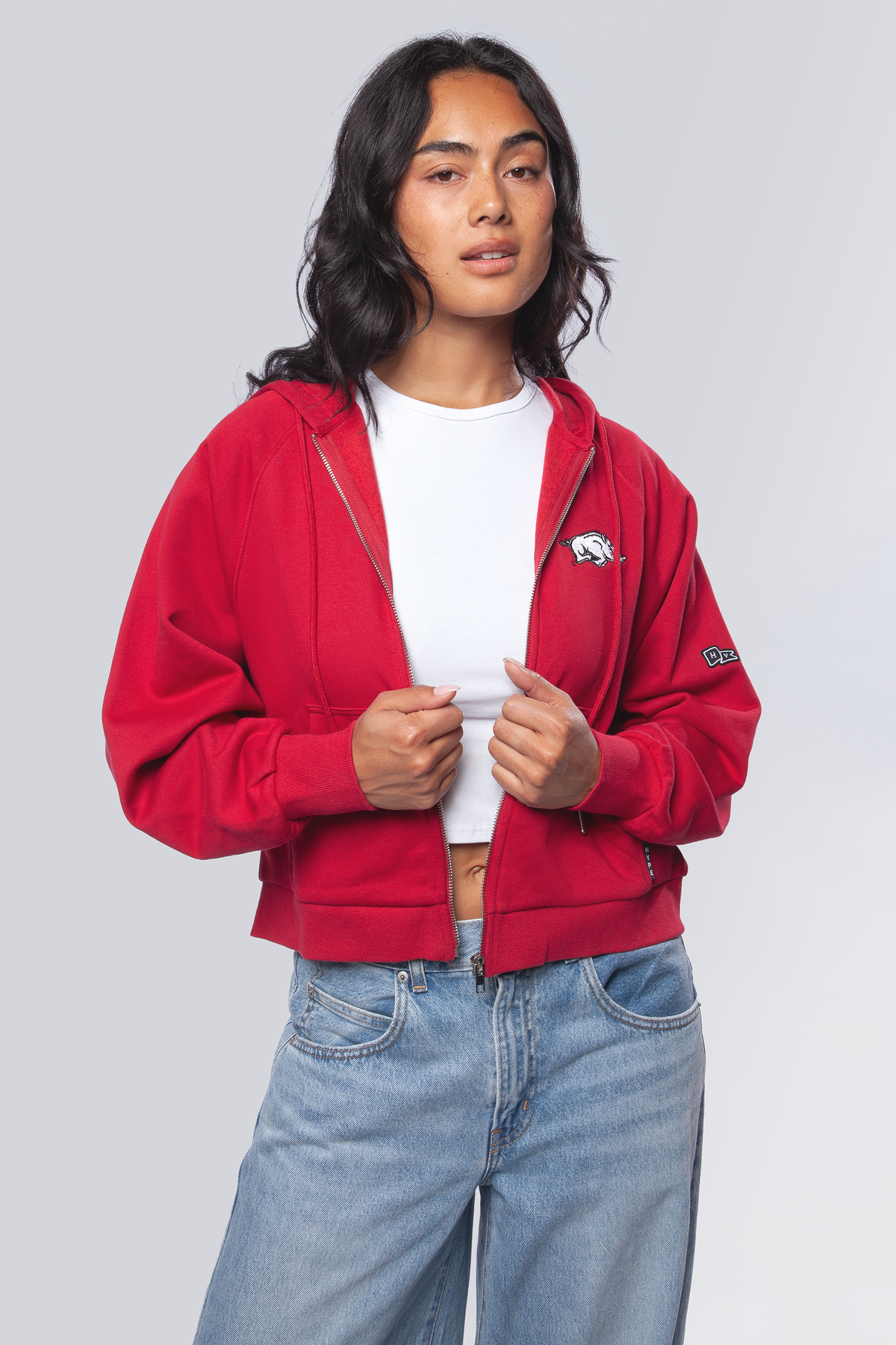 University of Arkansas Raglan Zip-Up