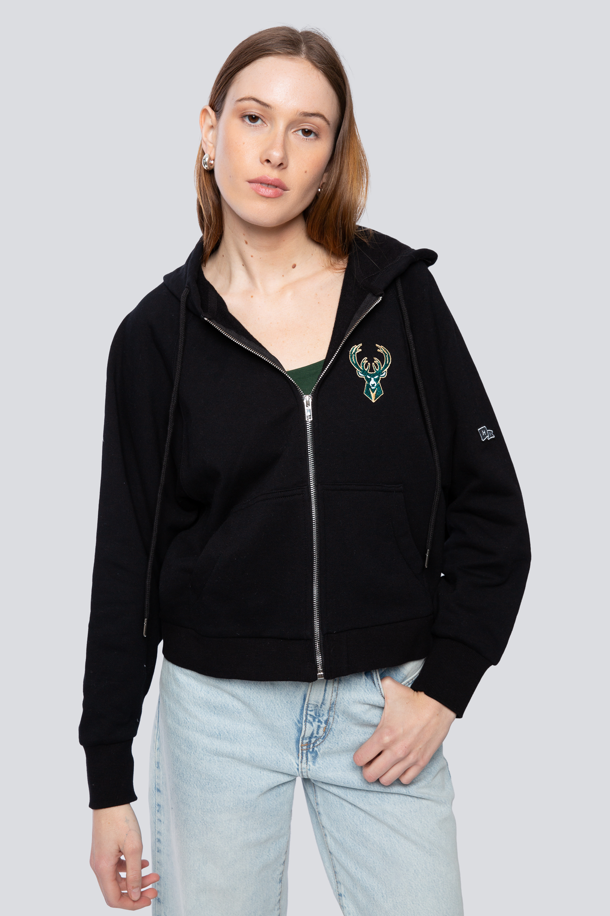 Milwaukee Bucks Raglan Zip-Up