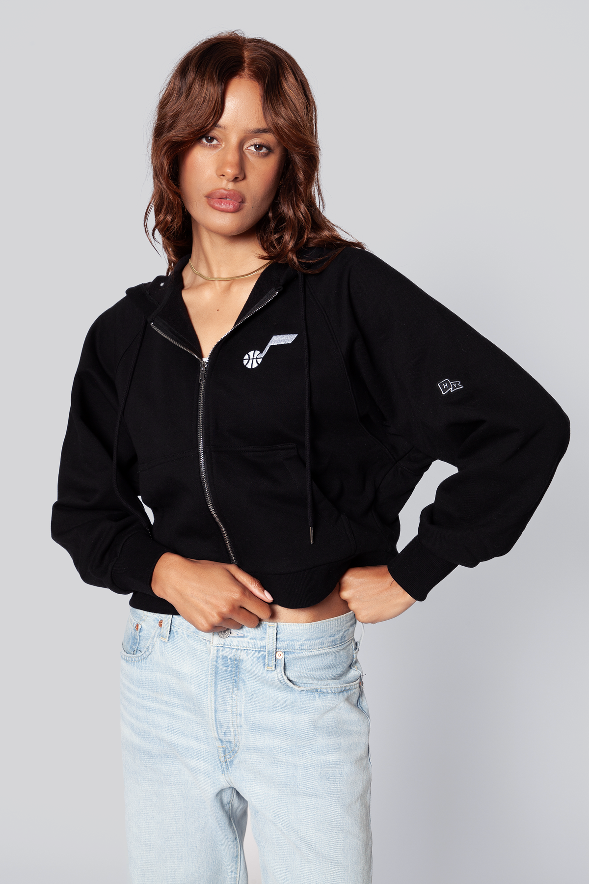 Utah Jazz Raglan Zip-Up